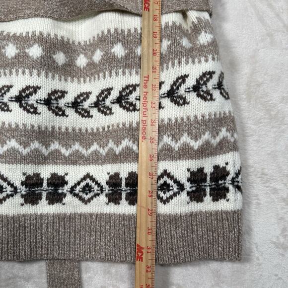 NWT Polo Ralph Lauren Women's Size XL Intarsia Shawl Fringe Alpaca Wool Cardigan - Picture 10 of 10